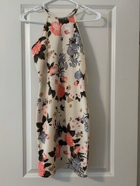 a'gaci Cream Floral Dress